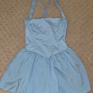 Light Blue Athletic Romper